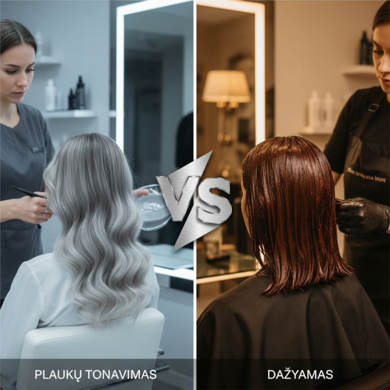 Kuo skiriasi plaukų tonavimas nuo dažymo?