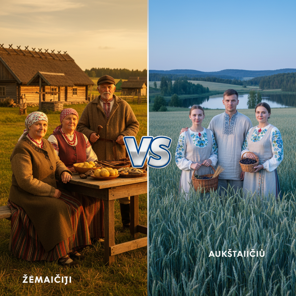 Kuo skiriasi žemaičiai nuo aukštaičių?