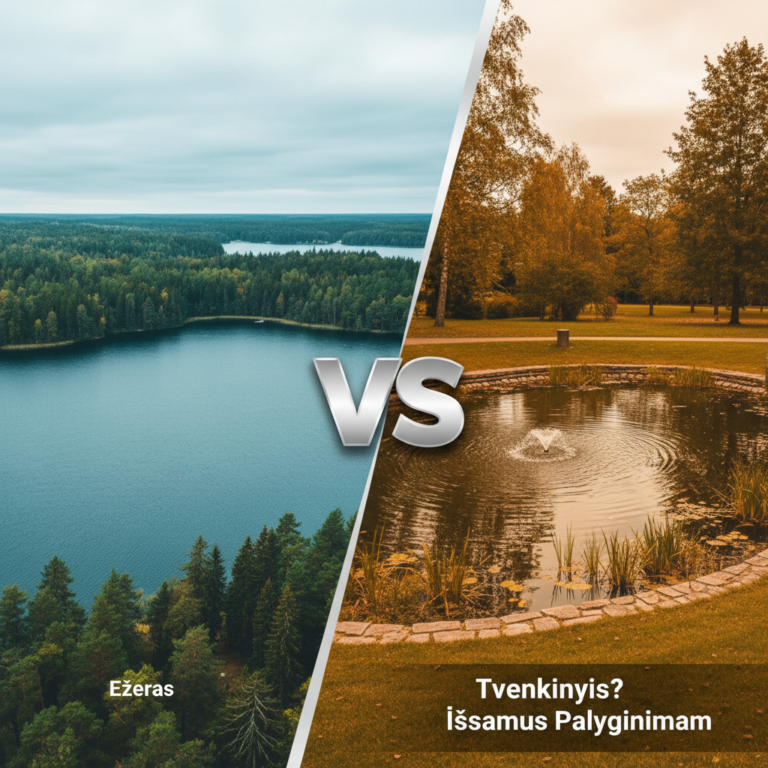 Kuo Skiriasi Ežeras Nuo Tvenkinio? Išsamus Palyginimas