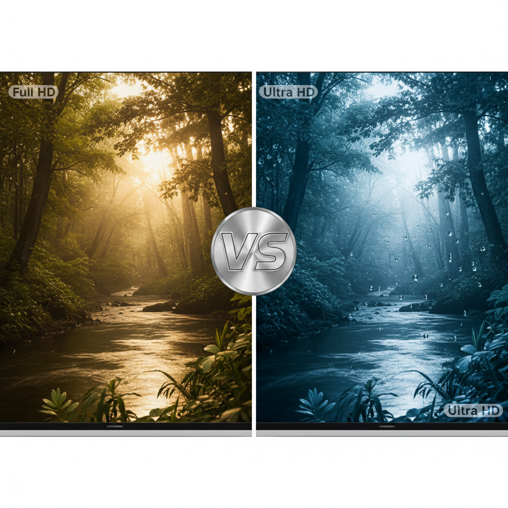 Kuo skiriasi Full HD nuo Ultra HD?