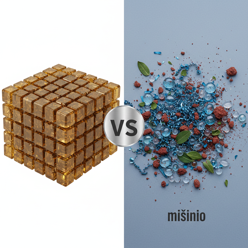 Kuo skiriasi junginys nuo mišinio?