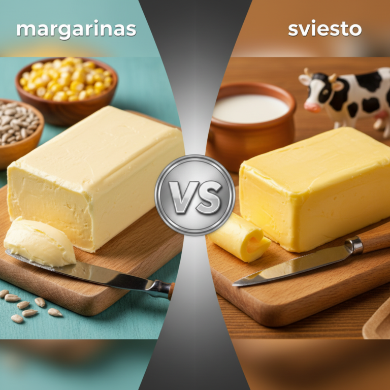 Kuo skiriasi margarinas nuo sviesto?
