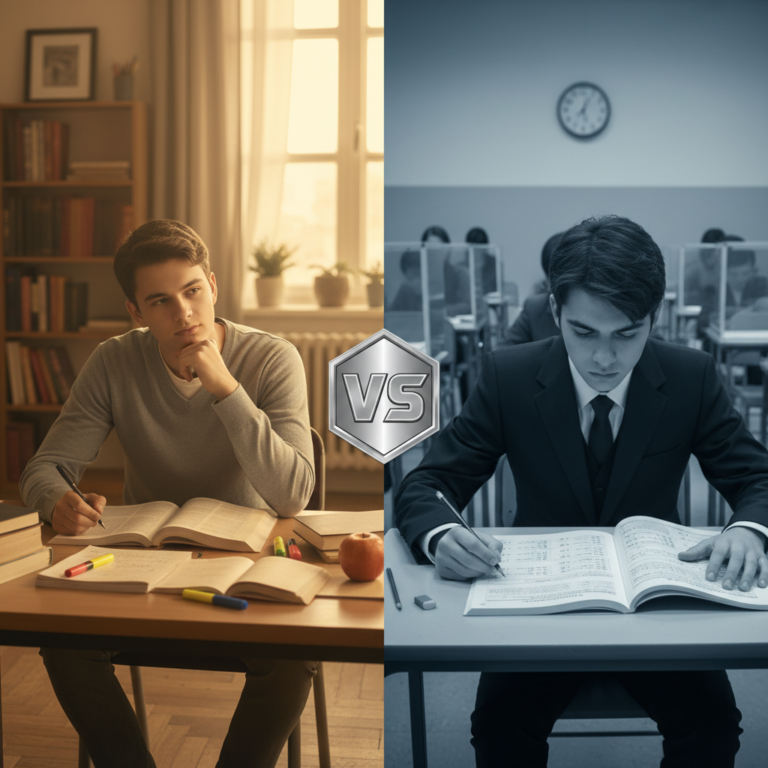 Kuo skiriasi mokyklinis nuo valstybinio egzamino?