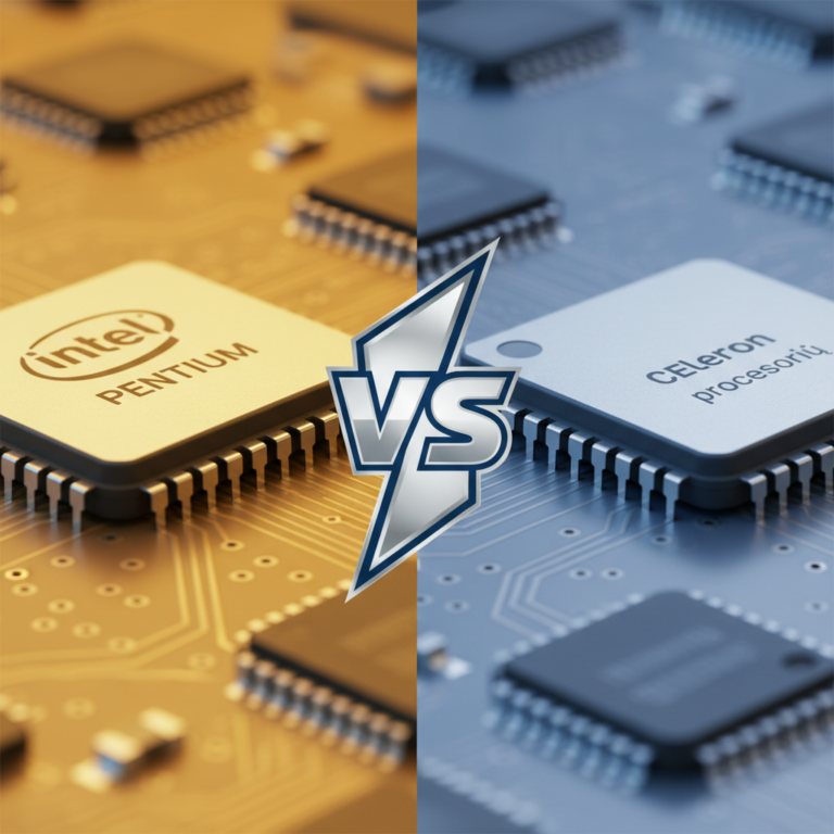 Kuo skiriasi Intel Pentium nuo Celeron procesorių?