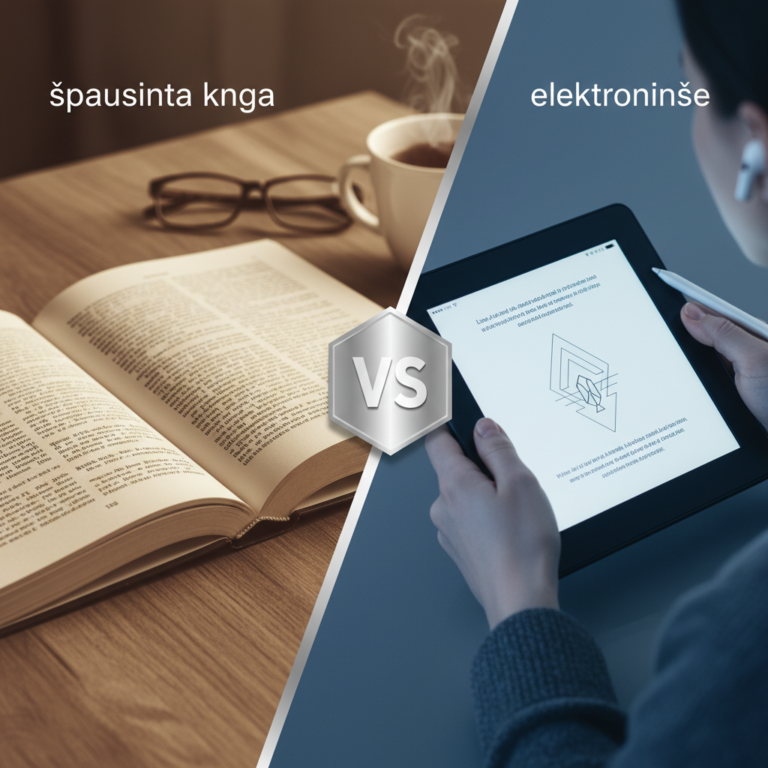 Kuo skiriasi spausdinta knyga nuo elektroninės?