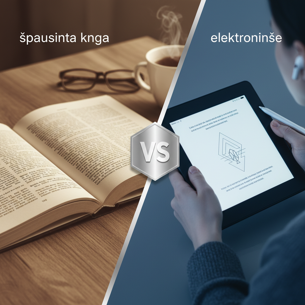Kuo skiriasi spausdinta knyga nuo elektroninės?
