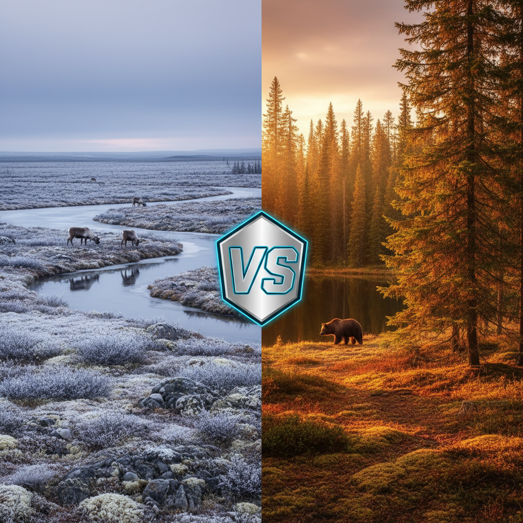 Kuo skiriasi Tundra nuo Taigos?