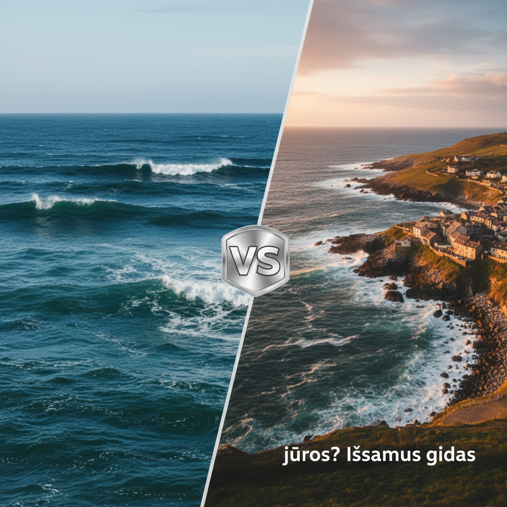 Kuo skiriasi vandenynas nuo jūros? Išsamus gidas