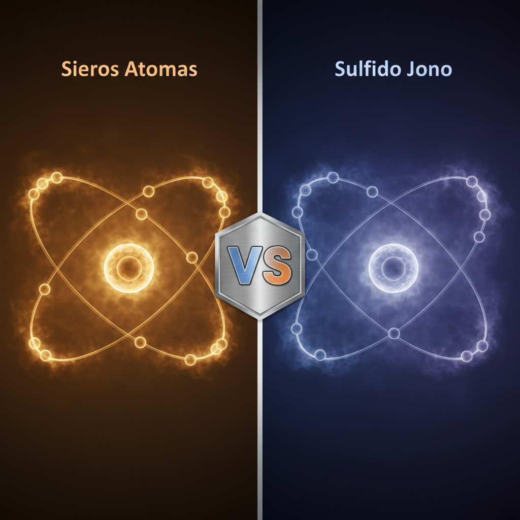 Kuo skiriasi Sieros Atomas nuo Sulfido Jono?
