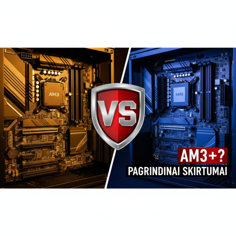 Kuo skiriasi AM3 nuo AM3+? Pagrindiniai skirtumai