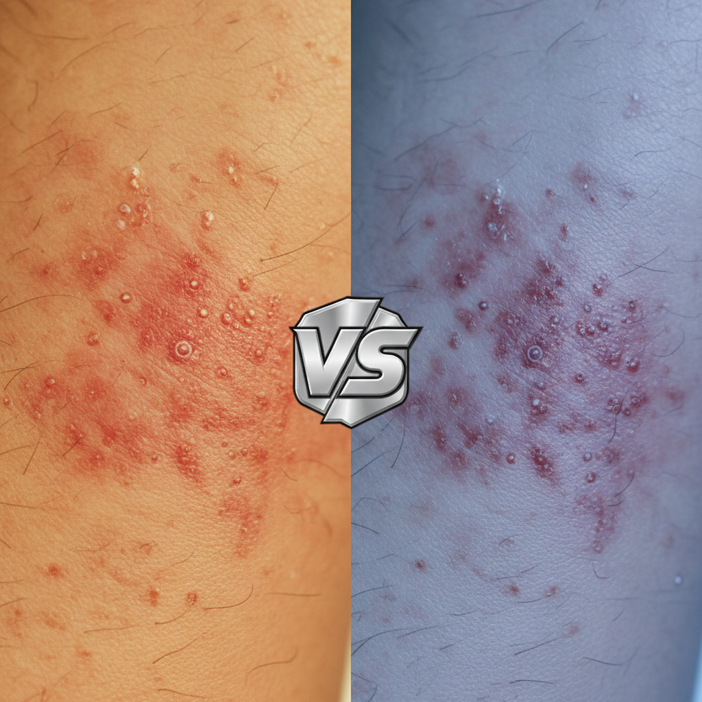 Kuo skiriasi egzema nuo dermatito?