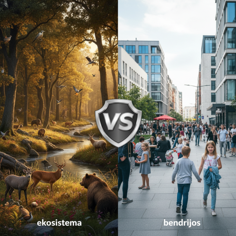 Kuo skiriasi ekosistema nuo bendrijos? Išsamus gidas