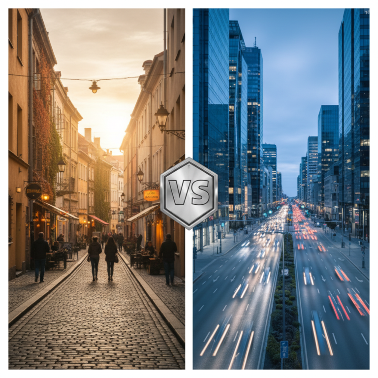 Kuo skiriasi gatvė nuo prospekto?