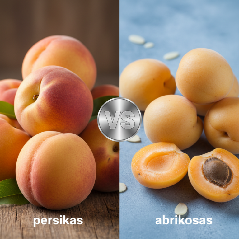 Kuo skiriasi persikas nuo abrikoso? Detali analizė